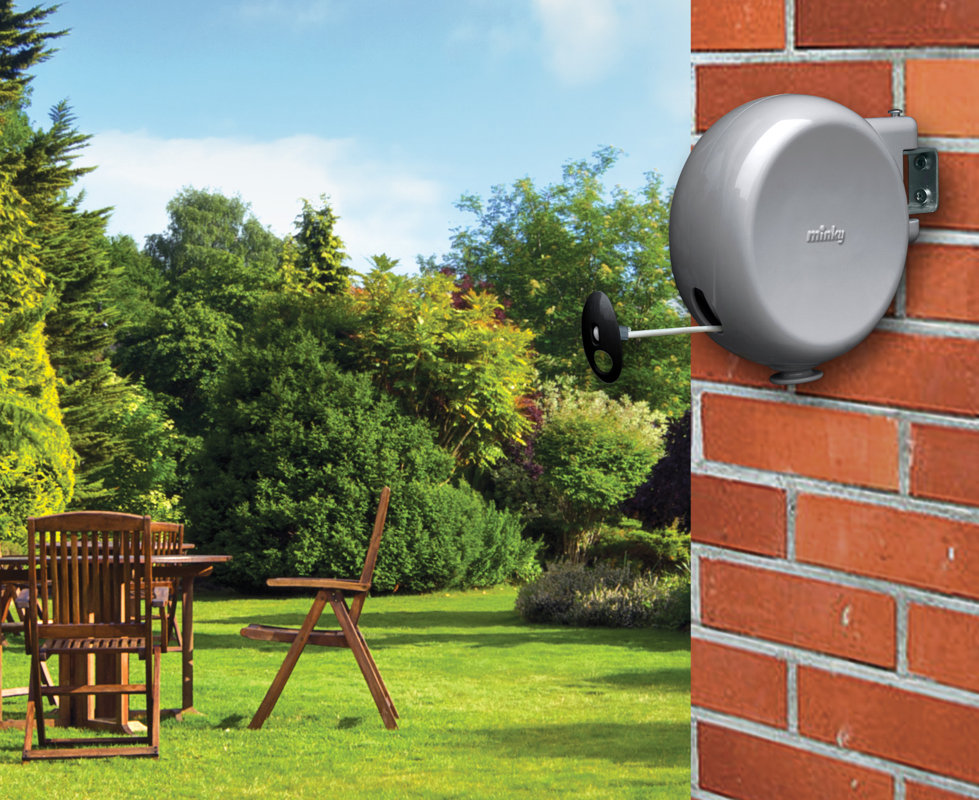 Minky Homecare 49' Retractable Clothesline & Reviews Wayfair